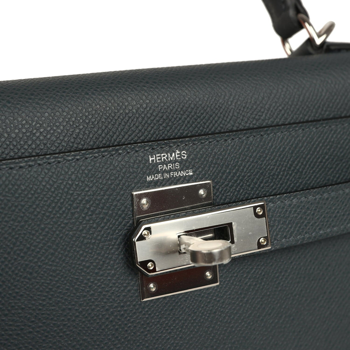 Hermes Kelly Sellier 28 Gris Misty Epsom Palladium Hardware