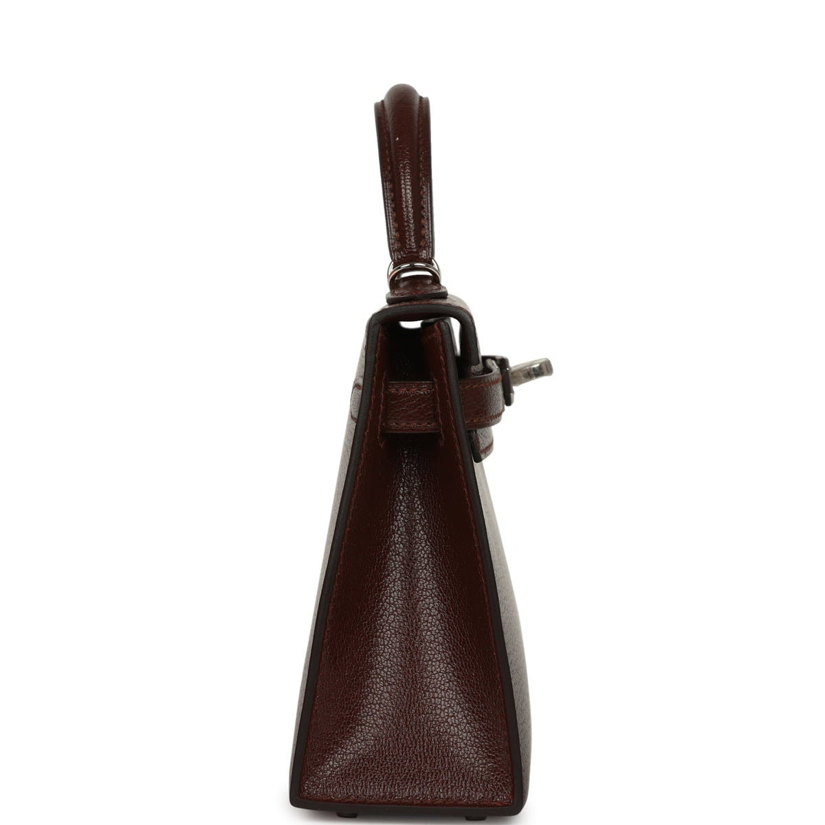 Hermes "Clou De Coeur" Kelly Sellier 20 Terre Chevre Chamkila Palladium Hardware