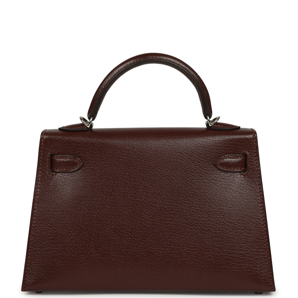 Hermes "Clou De Coeur" Kelly Sellier 20 Terre Chevre Chamkila Palladium Hardware
