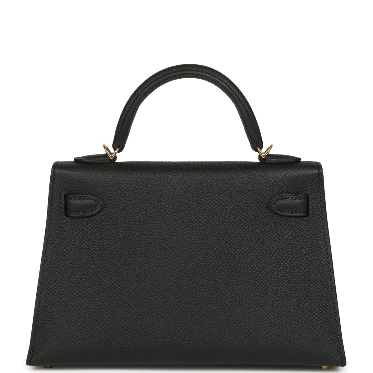 Hermes Kelly Sellier 20 Black Epsom Gold Hardware