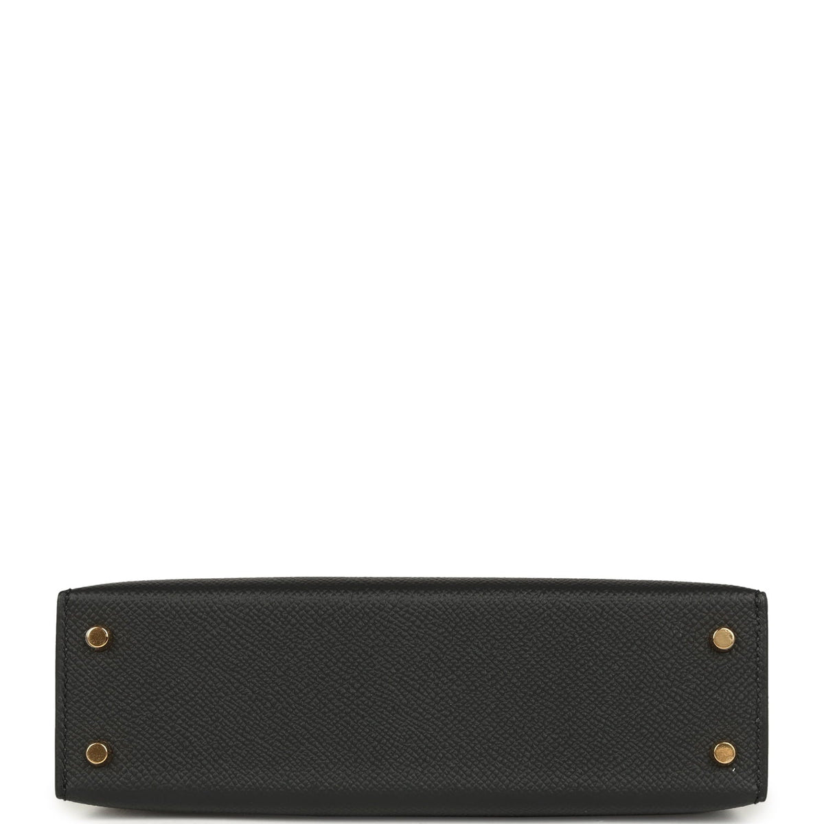 Hermes Kelly Sellier 20 Black Epsom Gold Hardware