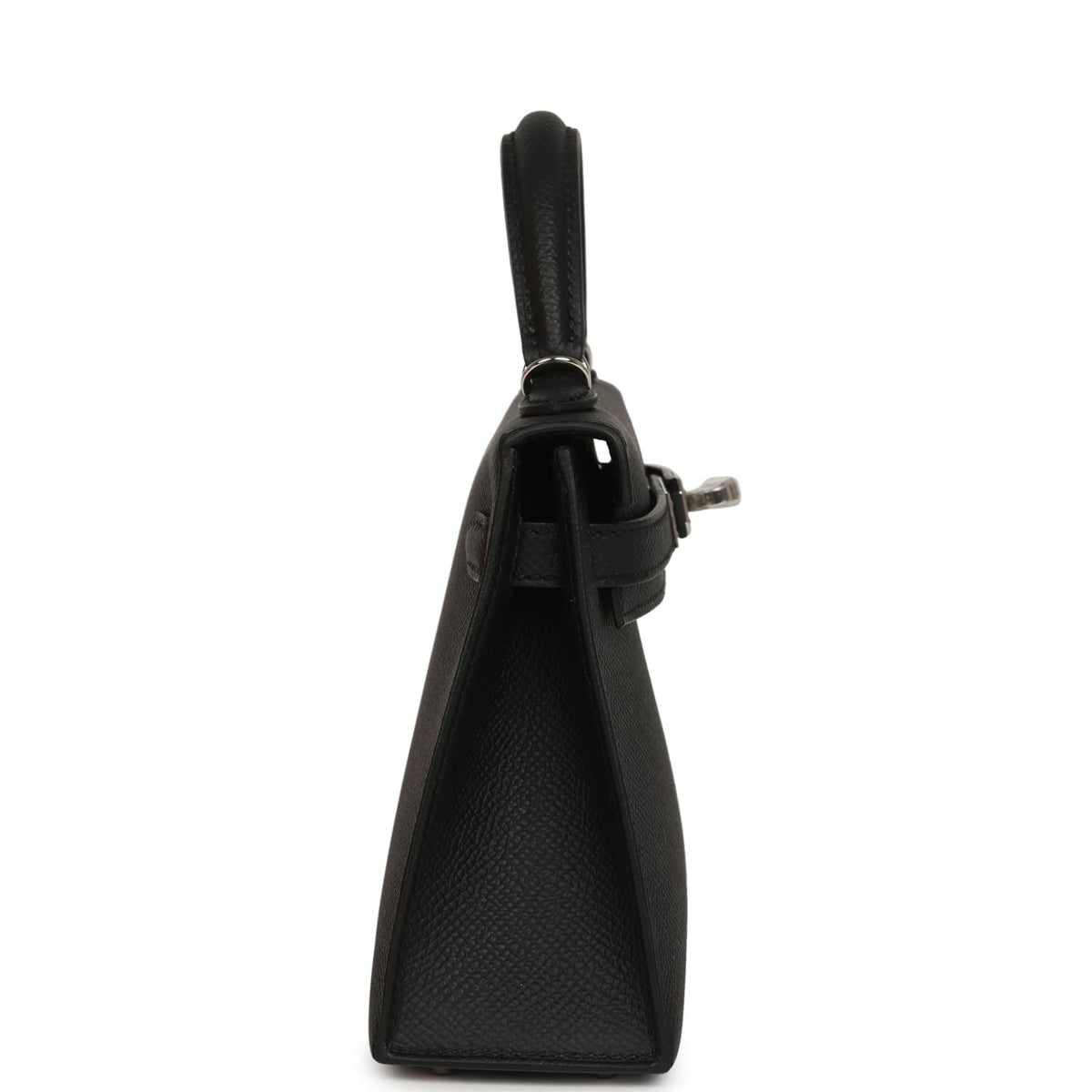 Hermes Kelly Sellier 20 Black Epsom Palladium Hardware