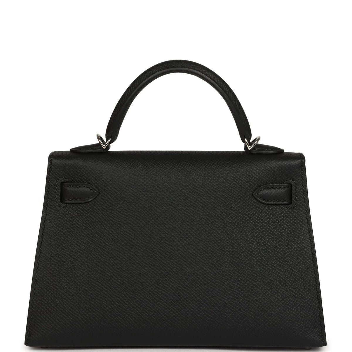 Hermes Kelly Sellier 20 Black Epsom Palladium Hardware