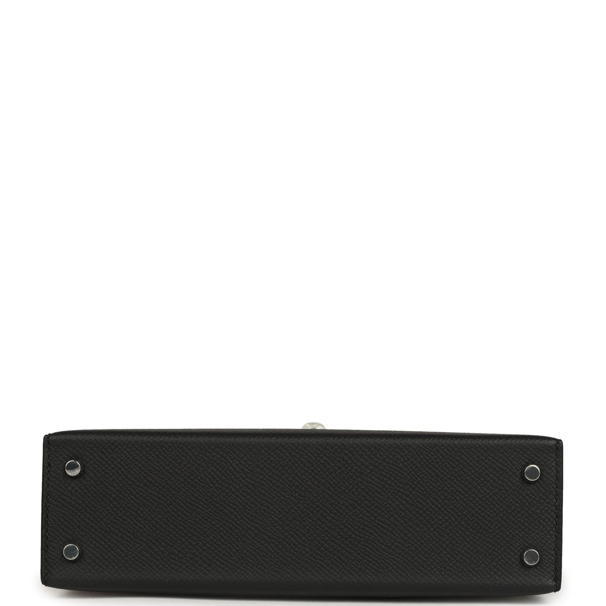 Hermes Kelly Sellier 20 Black Epsom Palladium Hardware