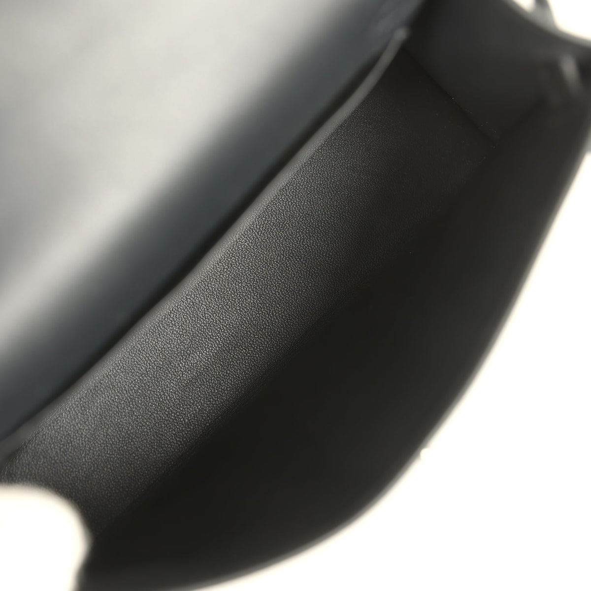 Hermes Kelly Sellier 20 Black Epsom Palladium Hardware