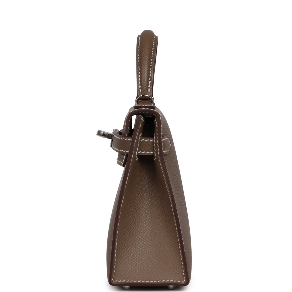 Hermes Kelly Sellier 20 Etoupe Epsom Palladium Hardware