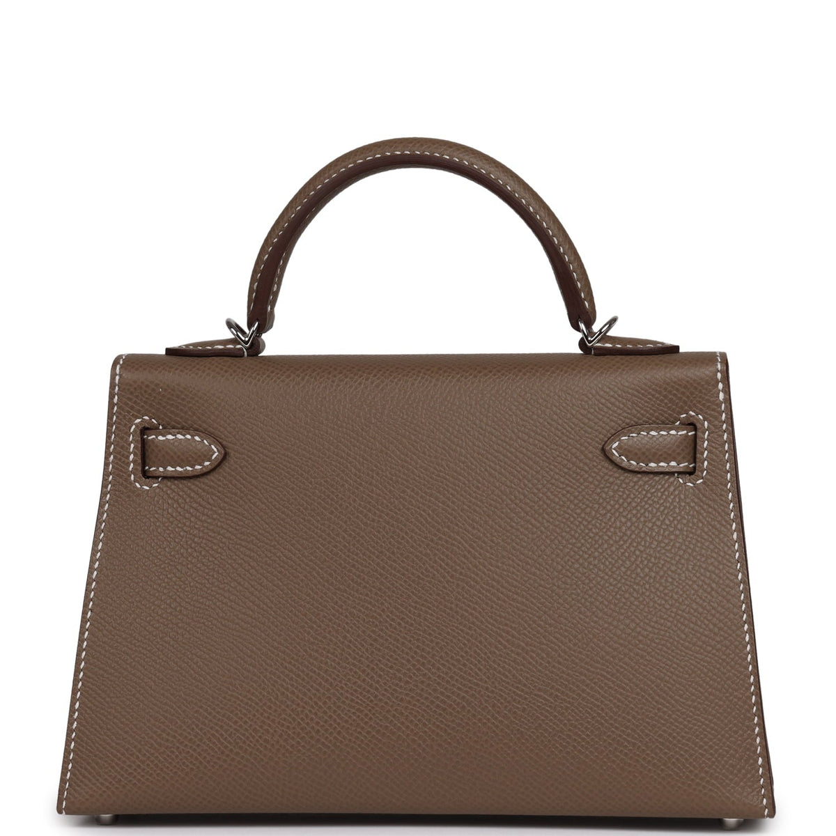 Hermes Kelly Sellier 20 Etoupe Epsom Palladium Hardware