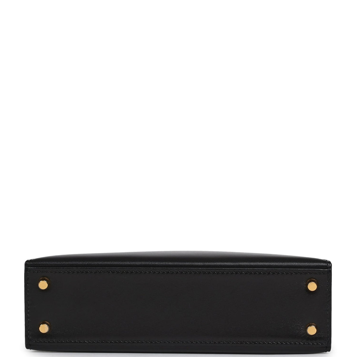 Hermes Kelly Sellier 20 Black Box Gold Hardware