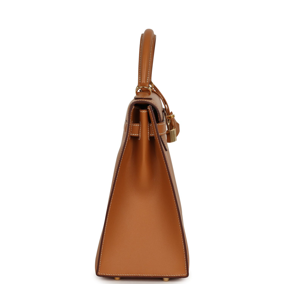 Vintage Hermes Kelly Sellier 32 Naturel Sable Chamonix Gold Hardware