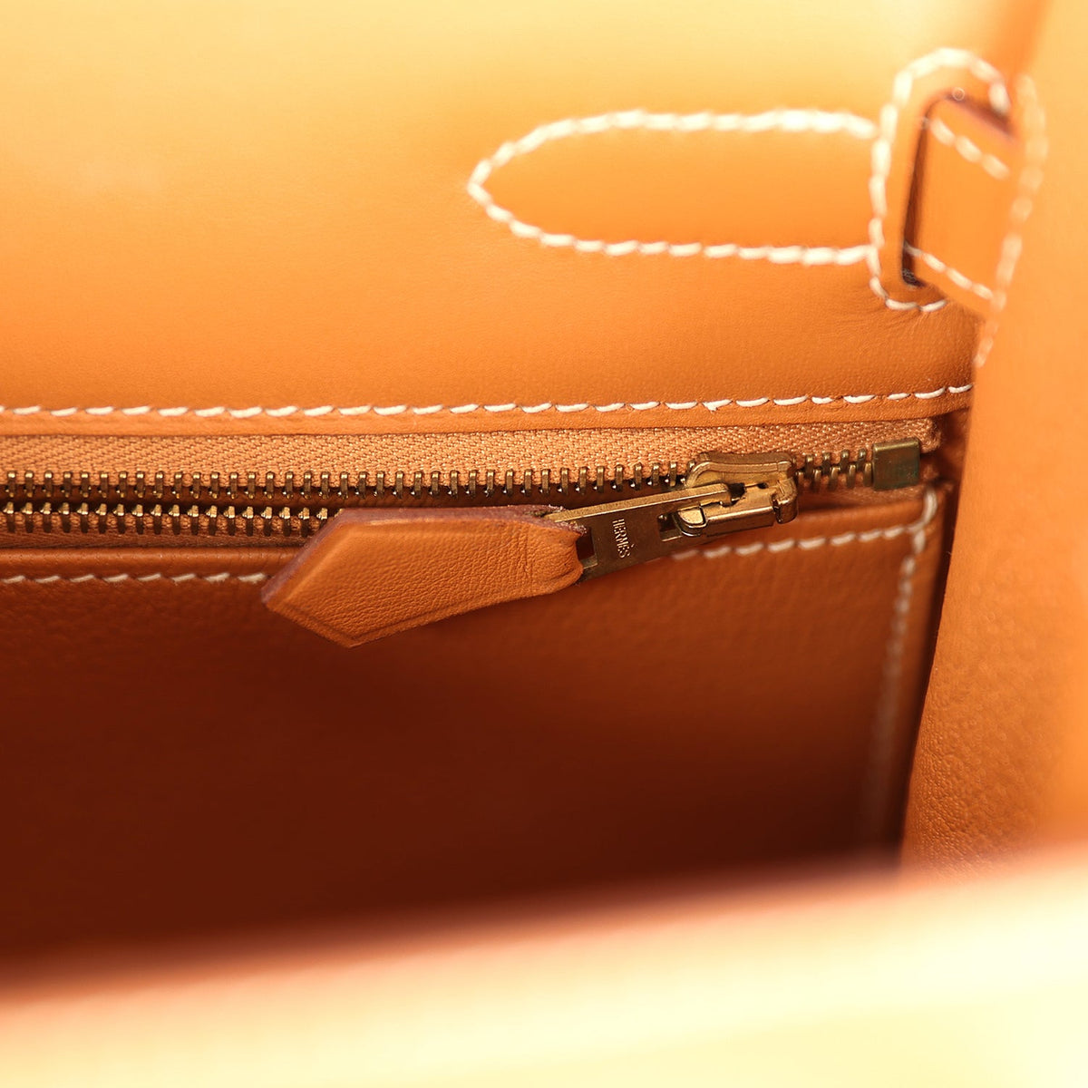 Vintage Hermes Kelly Sellier 32 Naturel Sable Chamonix Gold Hardware