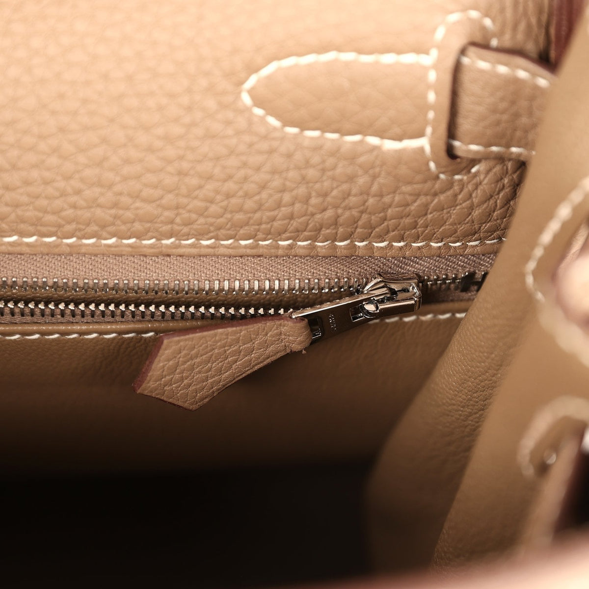 Hermes Kelly Retourne 28 Etoupe Togo Palladium Hardware