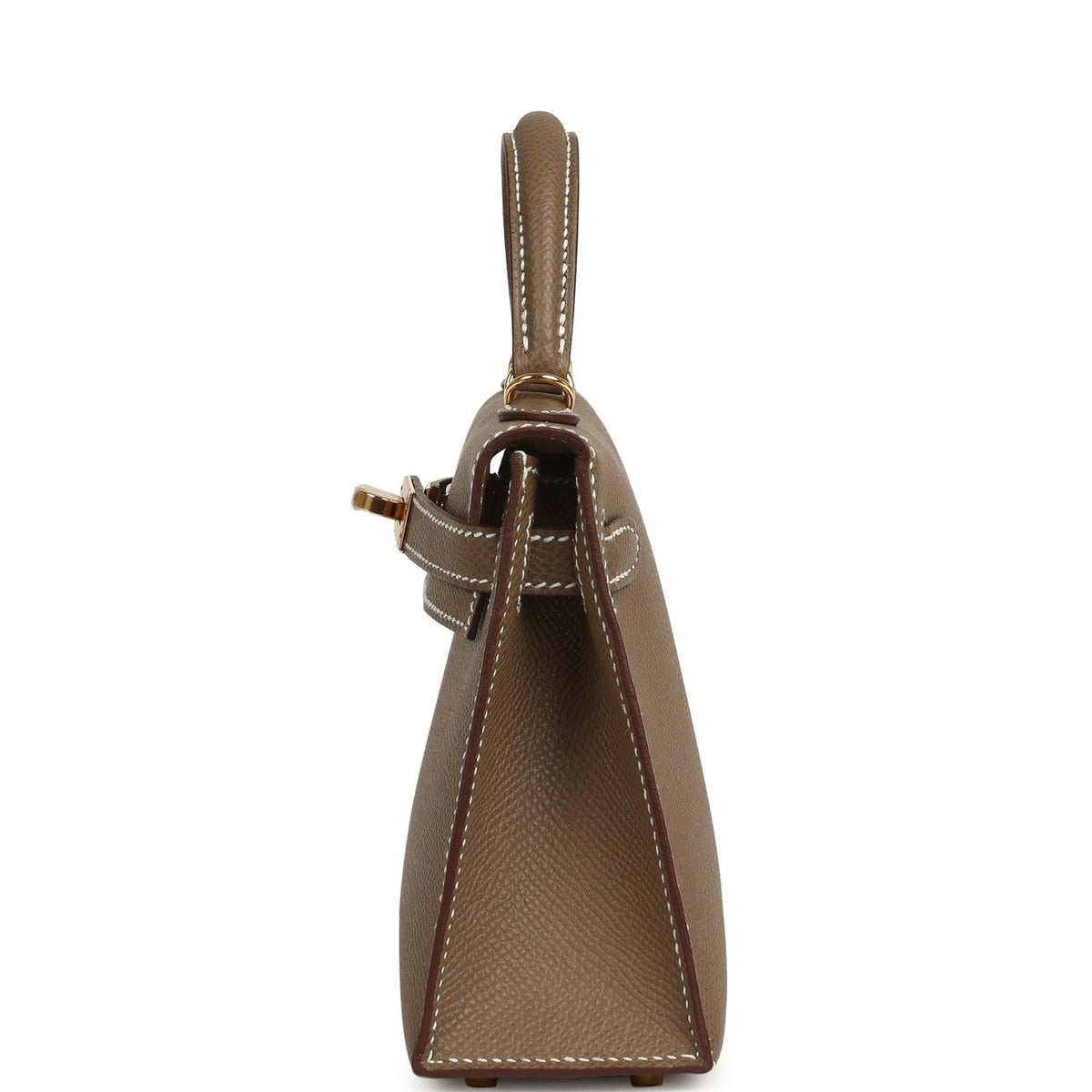 Hermes Kelly Sellier 20 Etoupe Epsom Gold Hardware