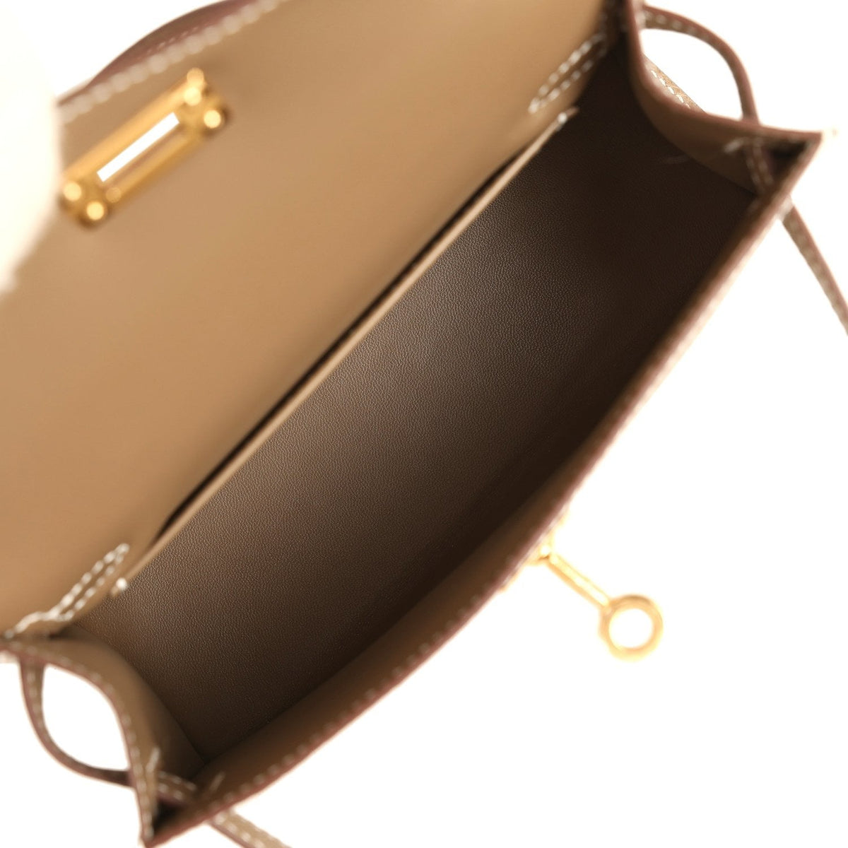 Hermes Kelly Sellier 20 Etoupe Epsom Gold Hardware