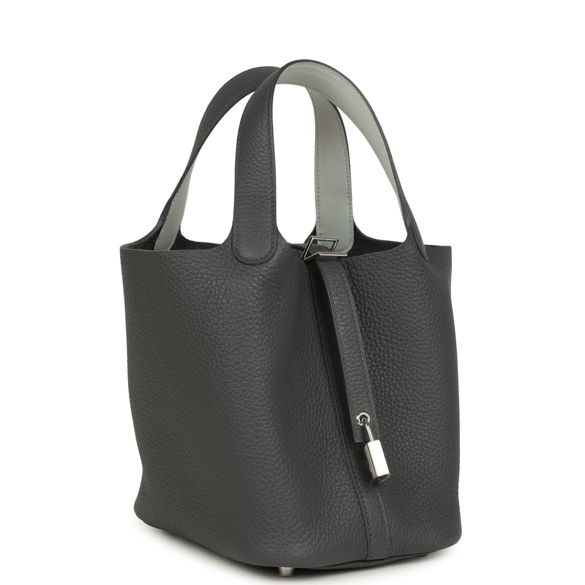 Hermes Picotin Lock 18 Eclat Ardoise Clemence and Gris Pantin Swift Palladium Hardware