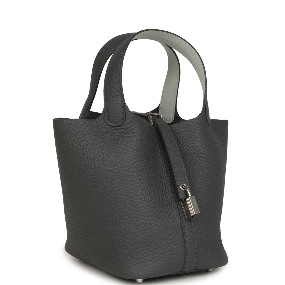 Hermes Picotin Lock Eclat 18 Ardoise Clemence and Gris Platine Swift Palladium Hardware