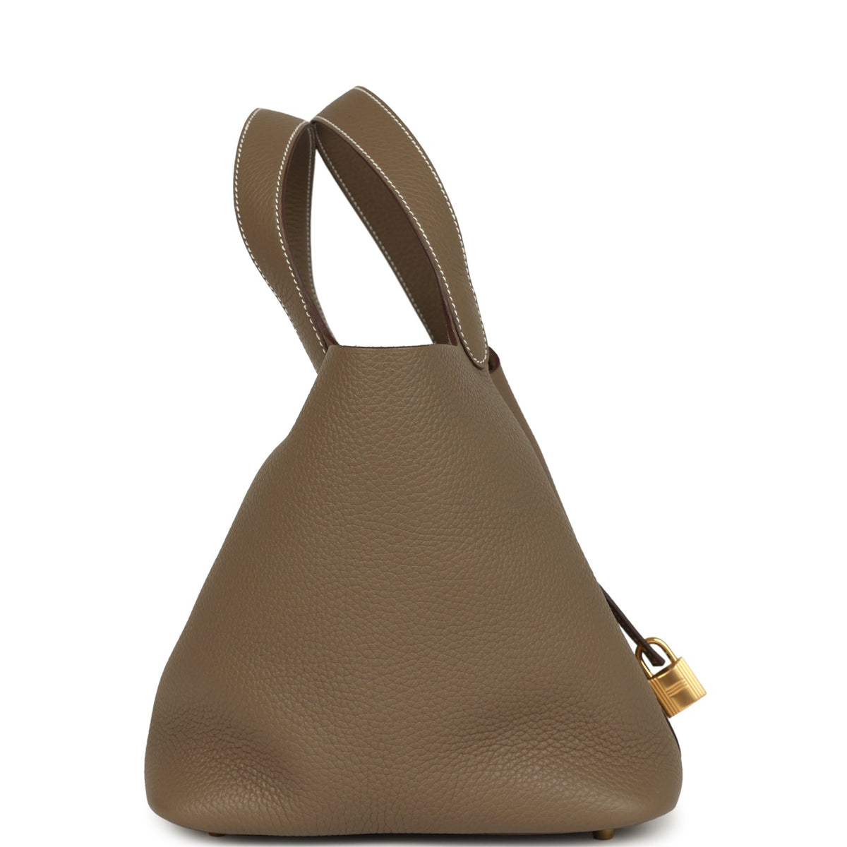 Hermes Picotin Lock 22 Etoupe Clemence Gold Hardware