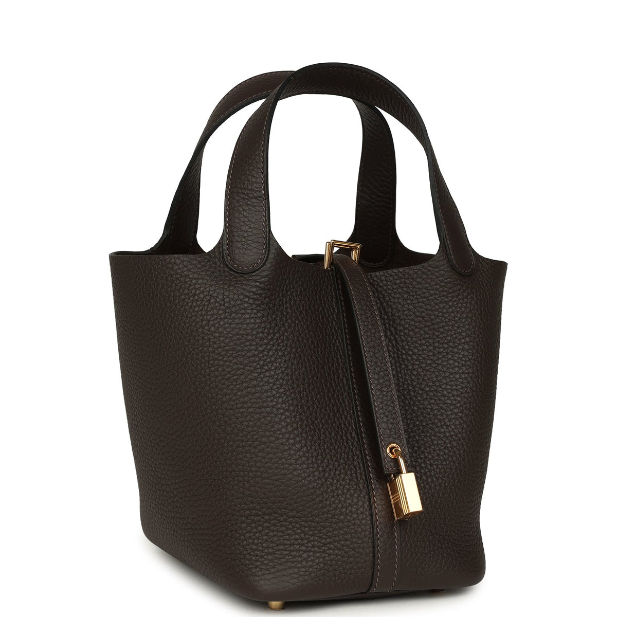 Hermes Picotin Lock 18 Ebene Clemence Gold Hardware