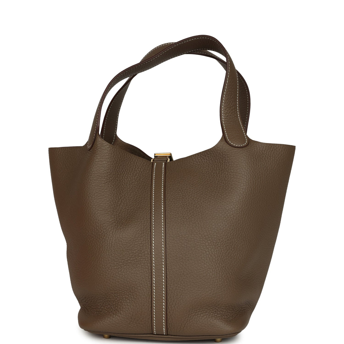 Hermes Picotin Lock 22 Etoupe Clemence Gold Hardware