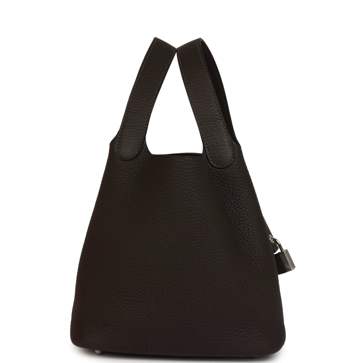 Hermes Picotin Lock 18 Bai Brun Clemence Palladium Hardware
