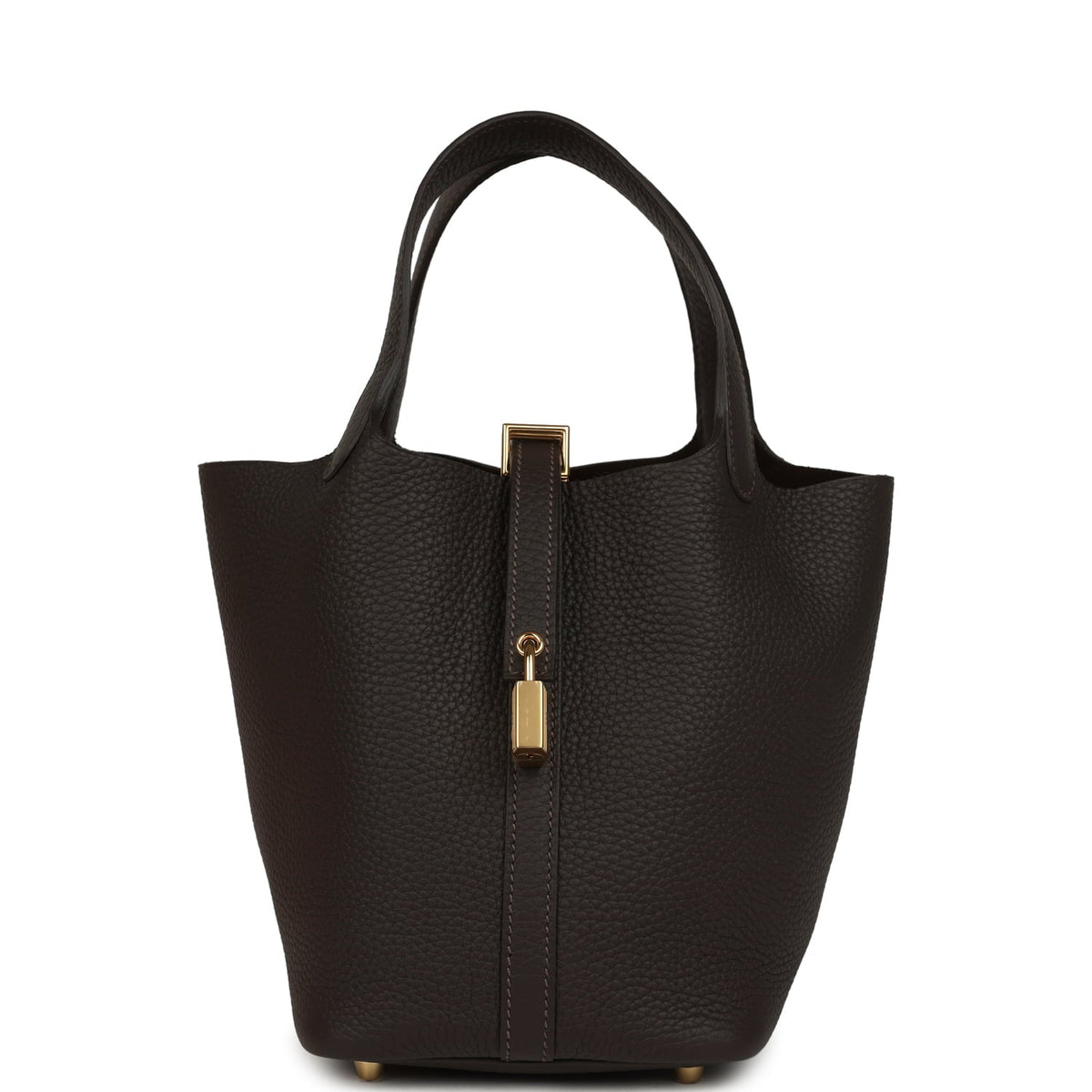 Hermes Picotin Lock 18 Bai Brun Clemence Gold Hardware