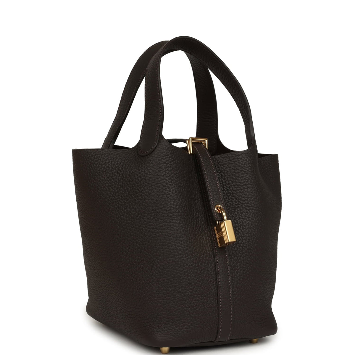 Hermes Picotin Lock 18 Bai Brun Clemence Gold Hardware