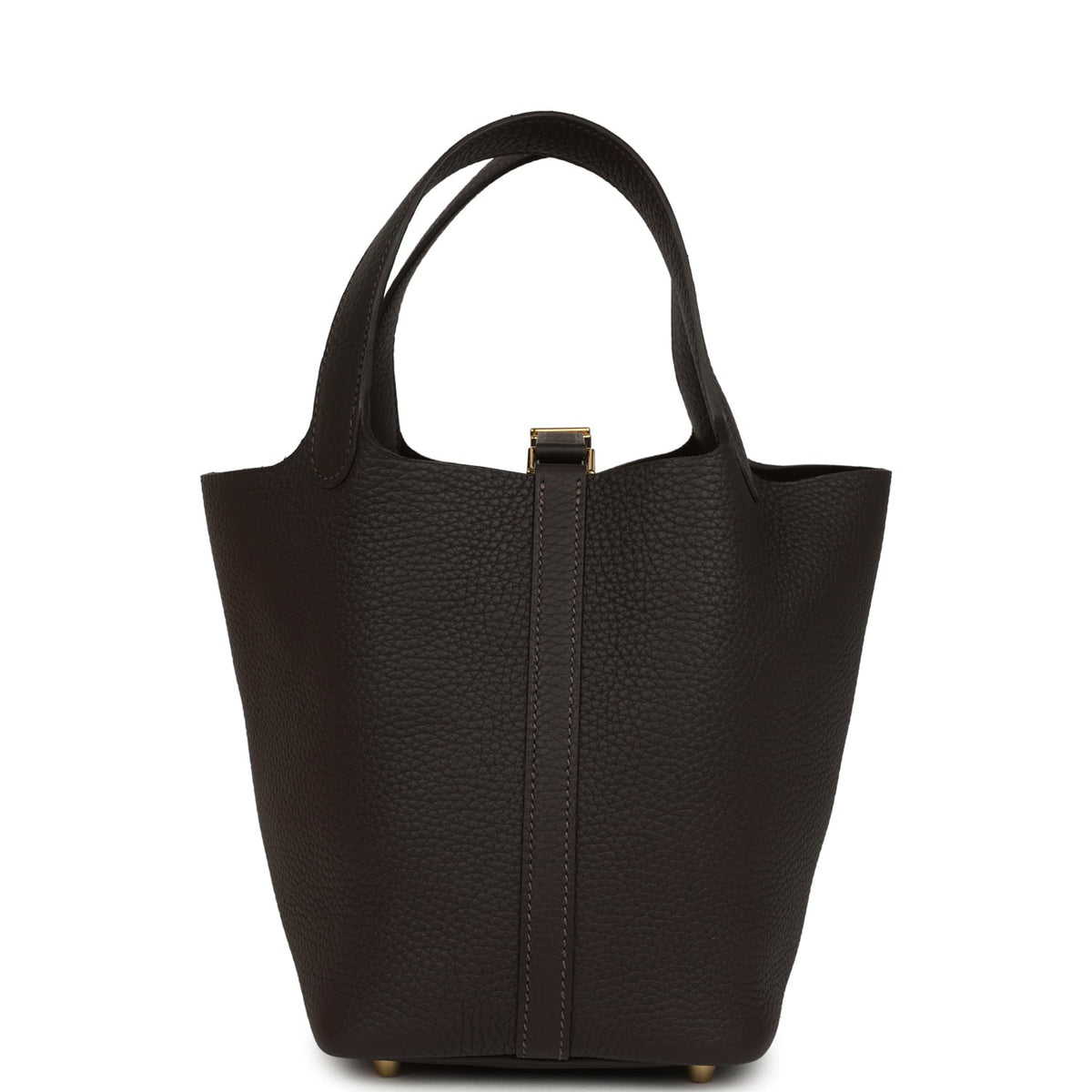 Hermes Picotin Lock 18 Bai Brun Clemence Gold Hardware