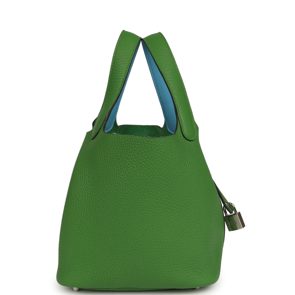 Hermes Picotin Lock 18 Eclat Vert Yucca Clemence, Celeste Swift Palladium Hardware