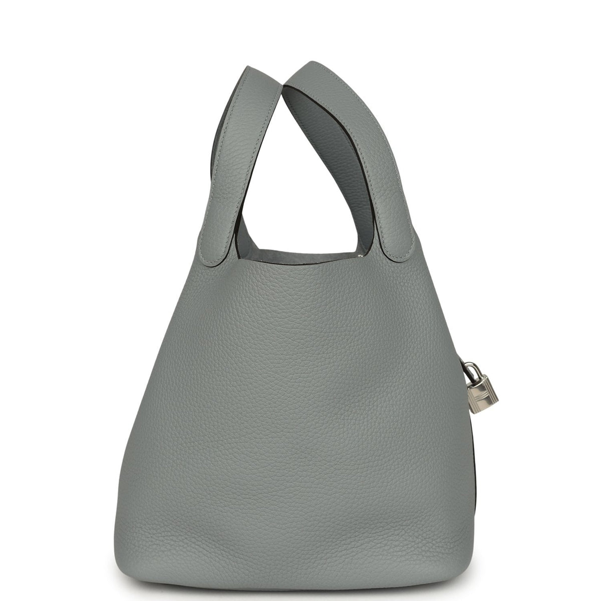 Hermes Picotin Lock 22 Gris Pantin Clemence Palladium Hardware