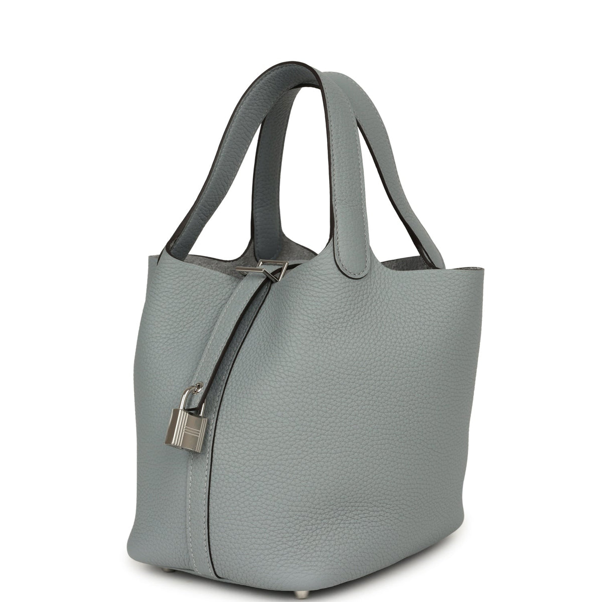 Hermes Picotin Lock 18 Gris Pantin Clemence Palladium Hardware