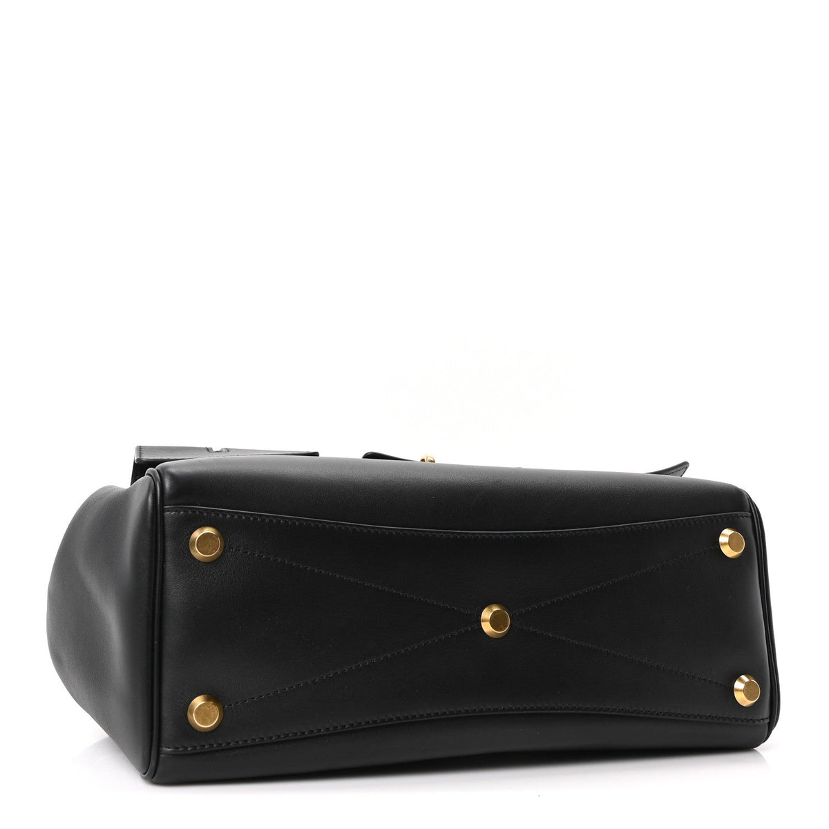 Smooth Calfskin Small Bel Air Carry All Bag Black