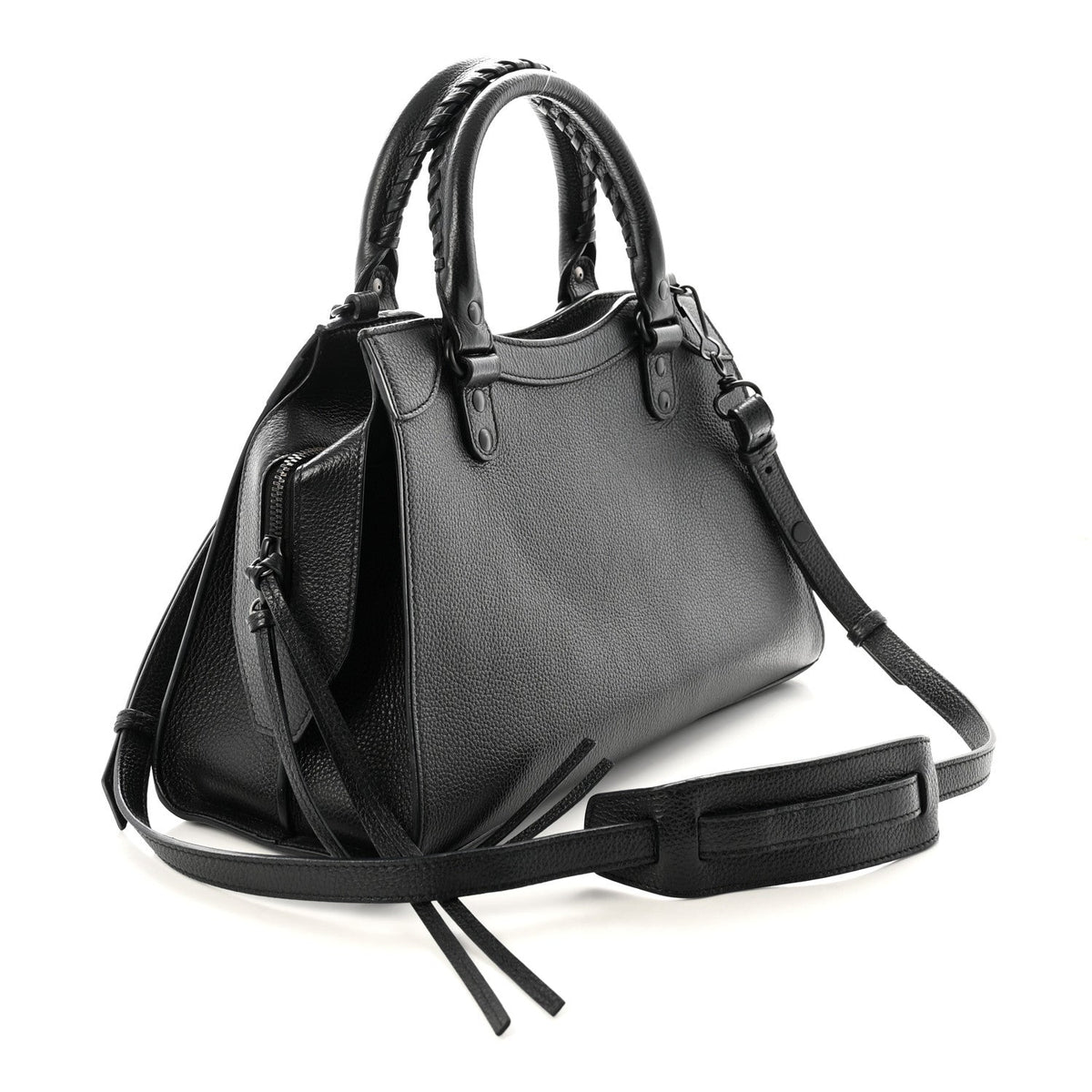 Grained Calfskin Neo Classic Black Hardware S City Black