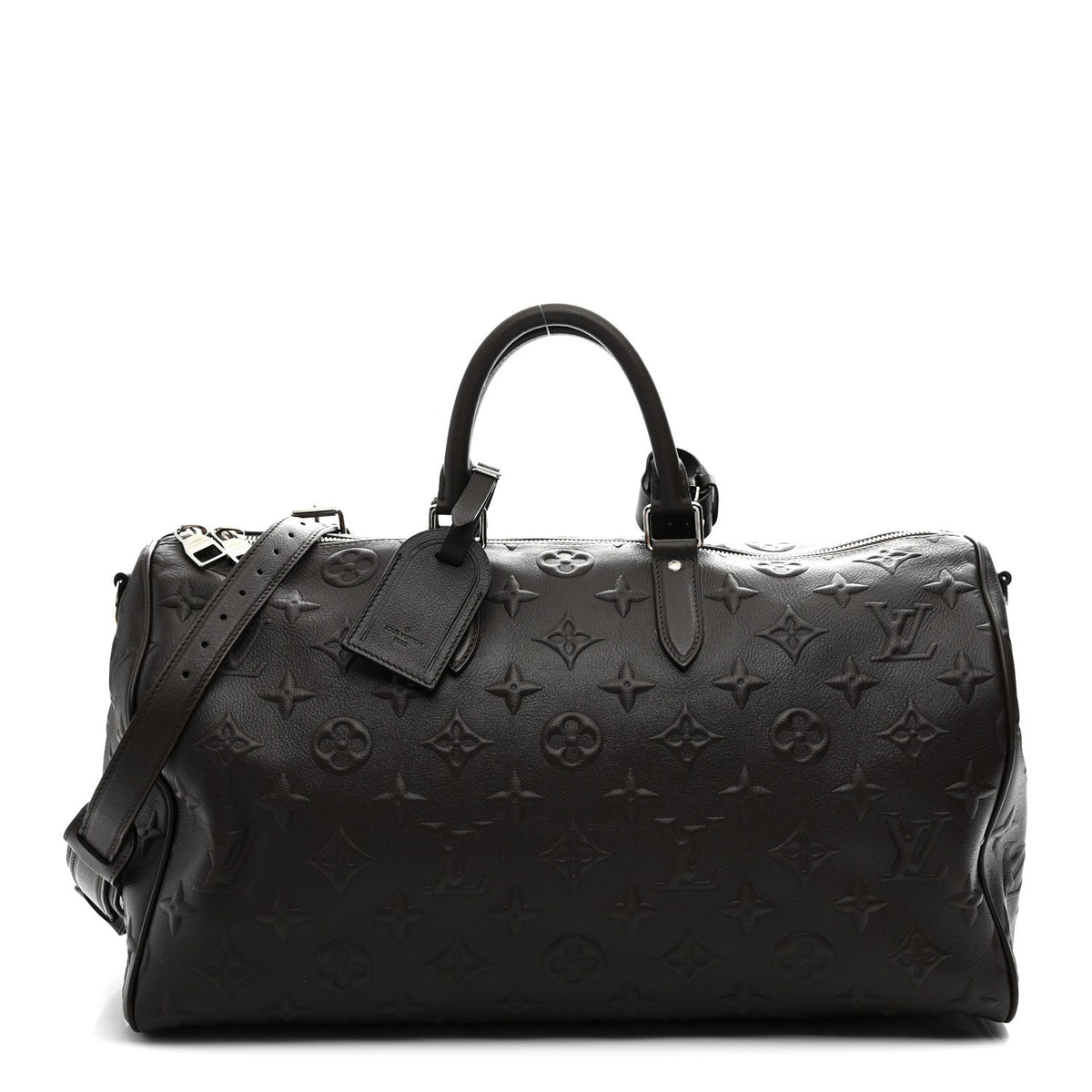 X EDUN Monogram Revelation Keepall 45 Bandouliere Brown