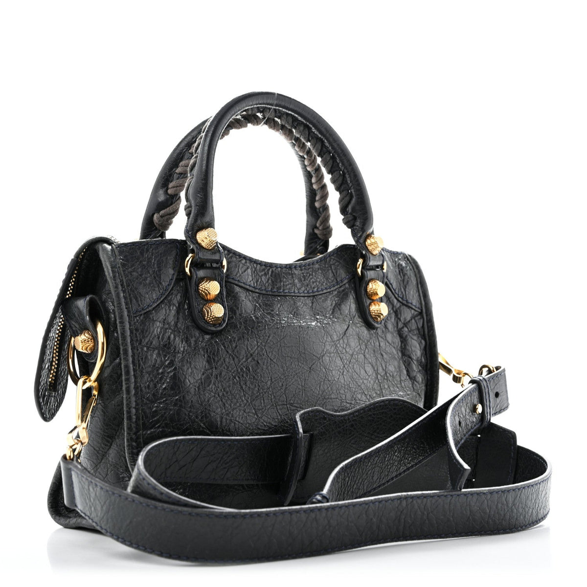 Agneau Giant 12 Gold Hardware Mini City Anthracite Anthracite