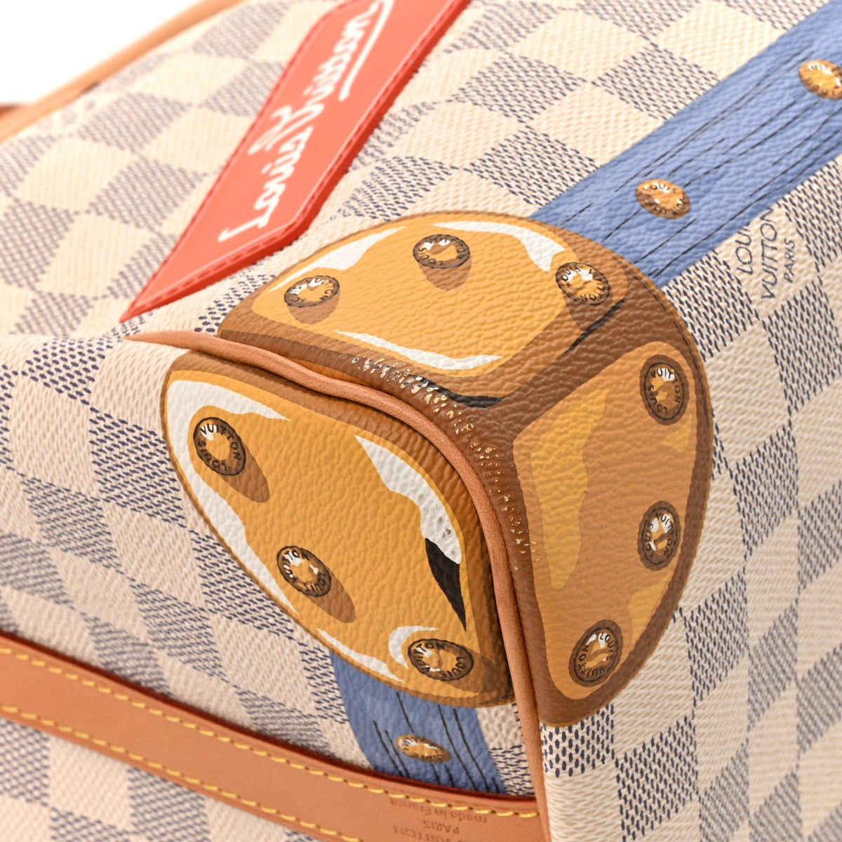 Damier Azur Summer Trunks Speedy Bandouliere 30