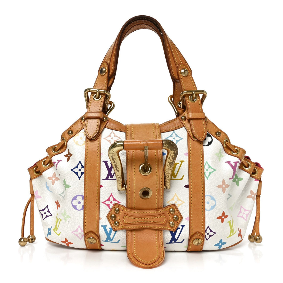 Monogram Multicolor Theda GM White