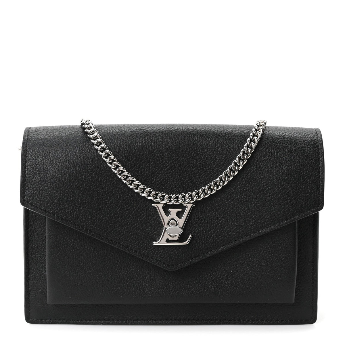 Soft Calfskin My Lockme Chain Pochette Black