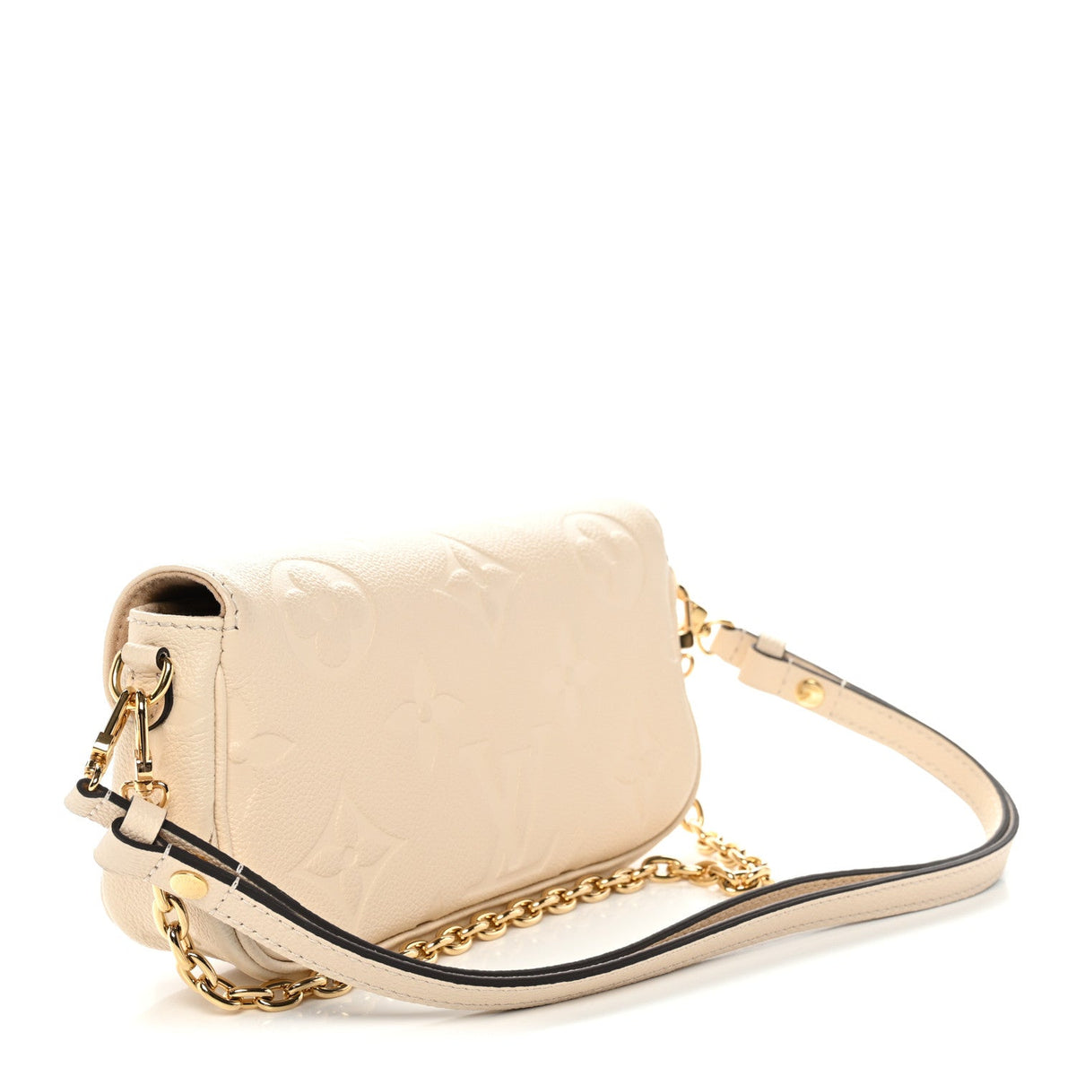 Empreinte Monogram Giant Ivy Wallet On Chain Cream