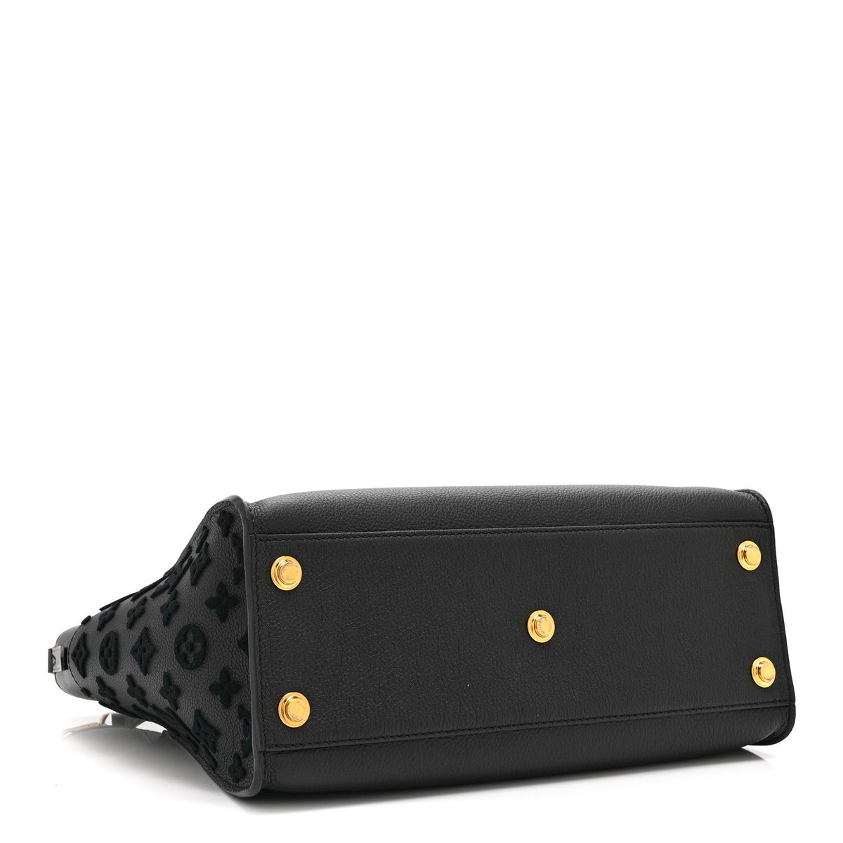 Calfskin Monogram Tufting On My Side Black