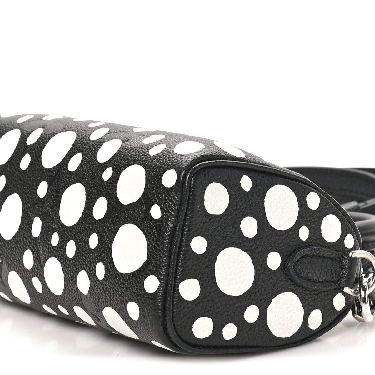 LV X YK Empreinte Infinity Dots Nano Speedy Bandouliere Black White