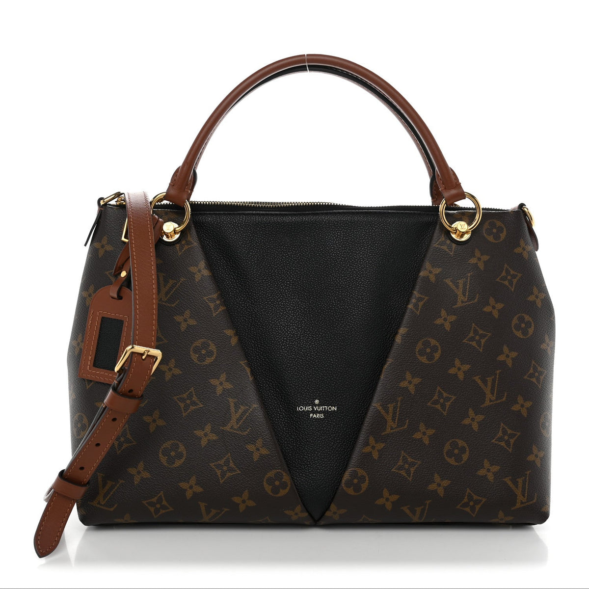 Monogram V Tote MM Black