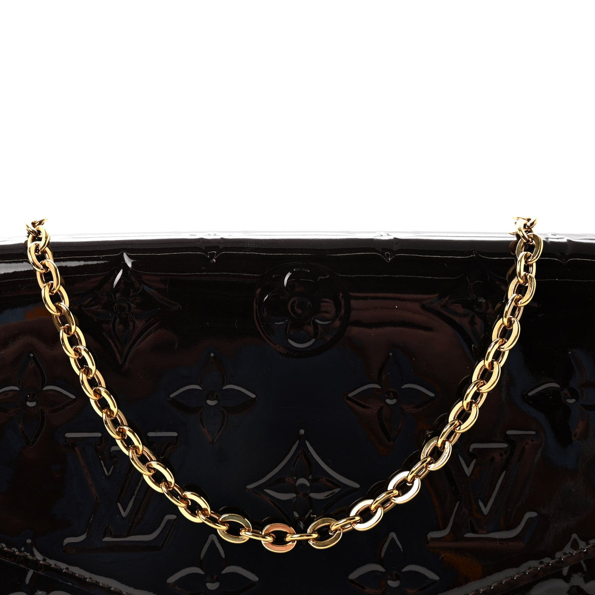 Vernis Pochette Felicie Chain Wallet Amarante