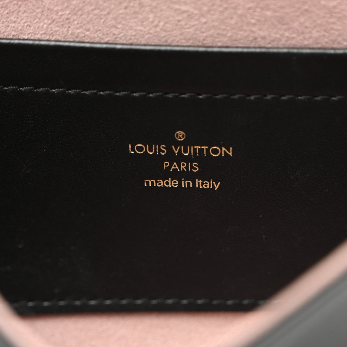 Lambskin Embossed Monogram Pochette Coussin Black
