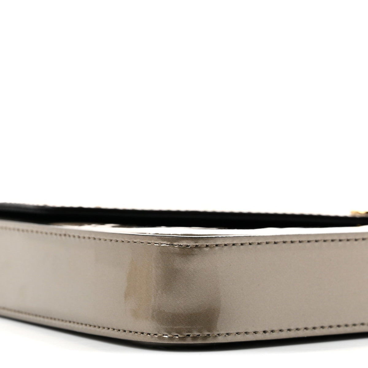Vernis Felicie Pochette Chain Wallet Champagne Metallise