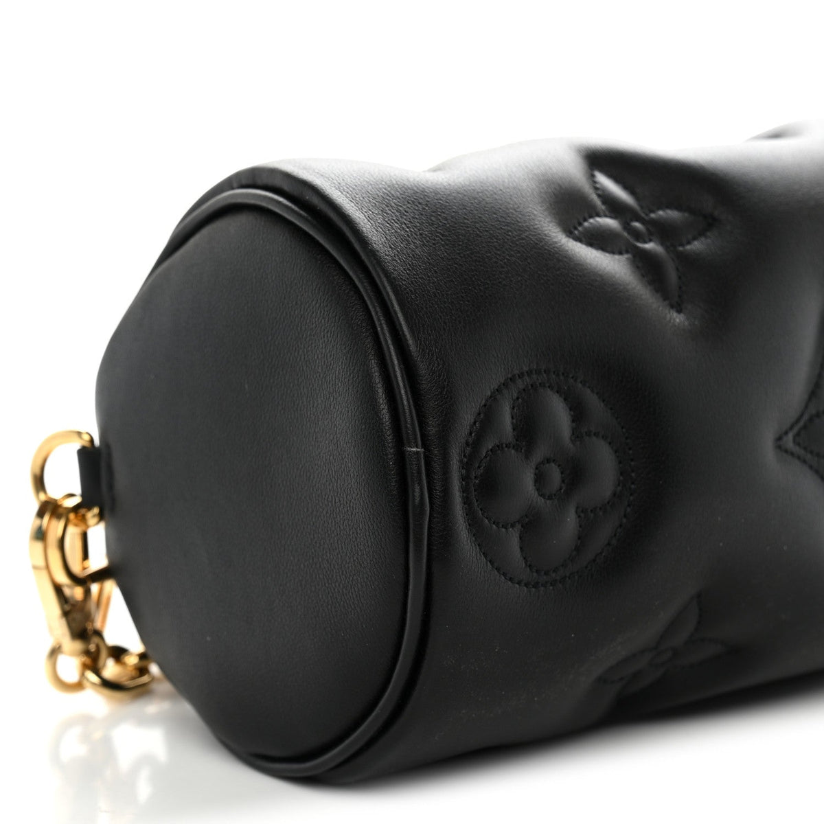 Calfskin Bubblegram Papillon BB Black
