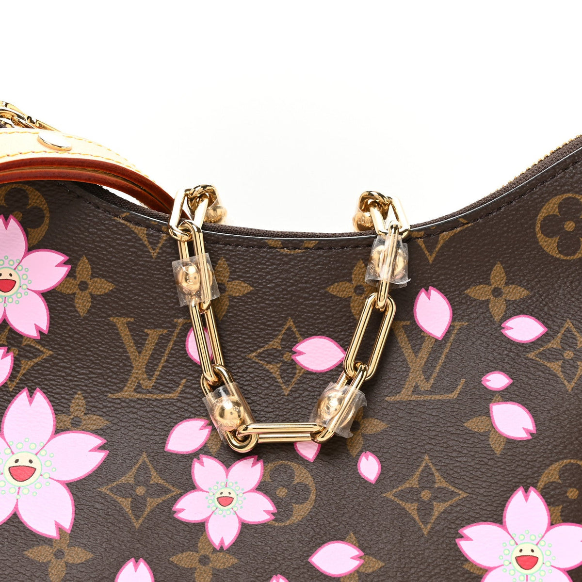 LV x TM Monogram Chery Blossom Boulogne Sakura Brown