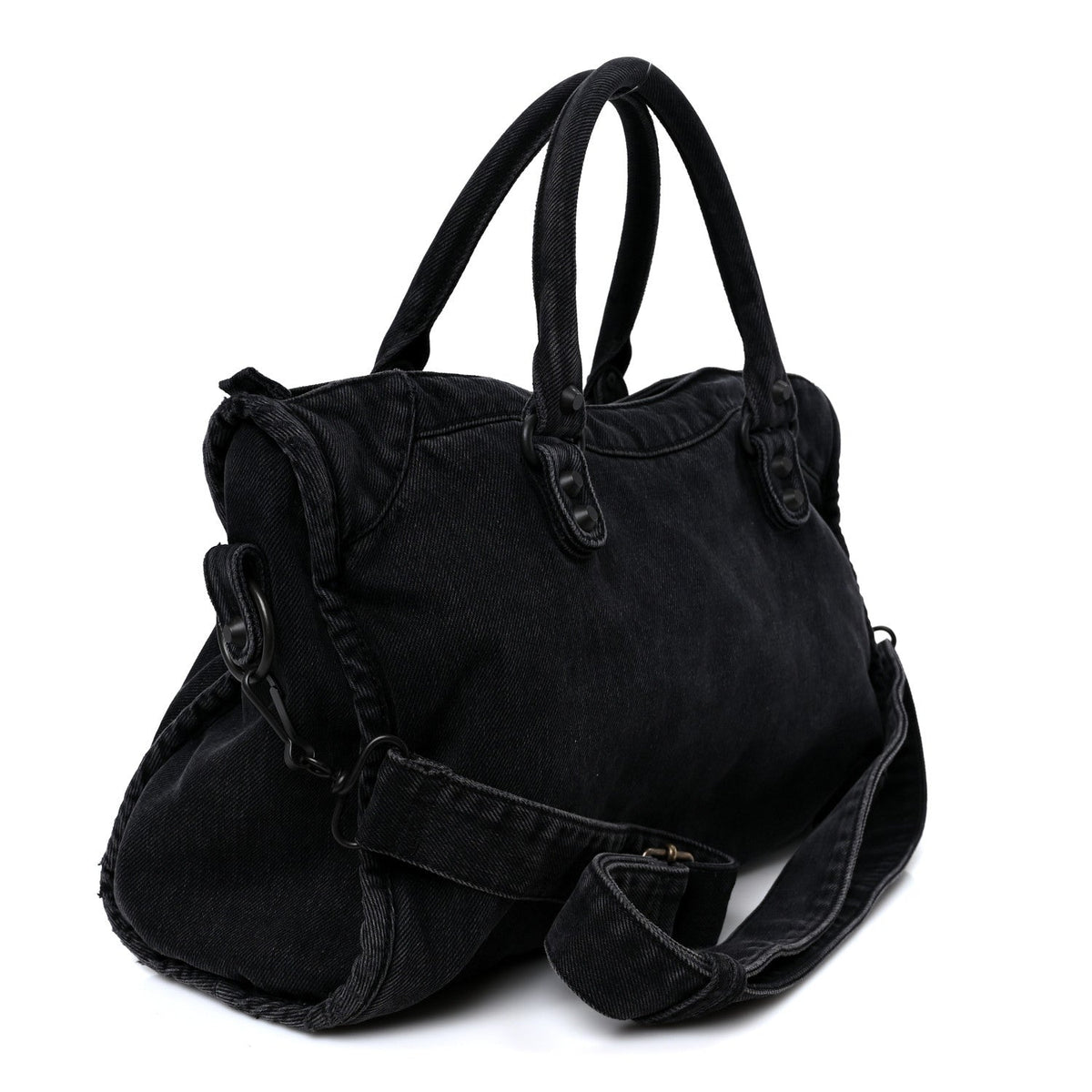 Washed Denim Classic Hardware Medium Le City Black