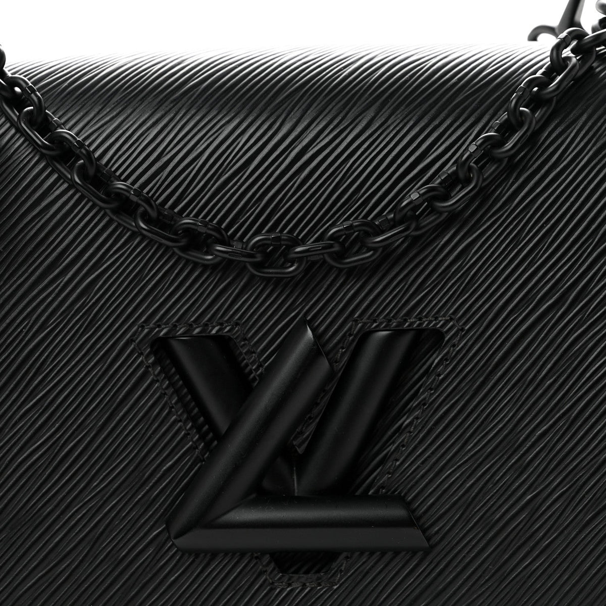 Epi Twist Shoulder Bag MM Matte Black