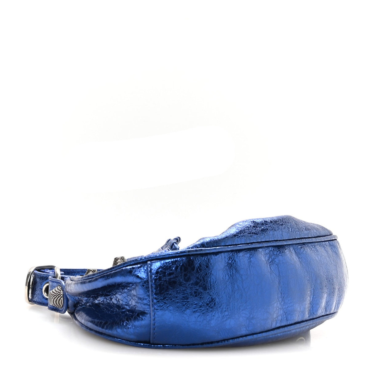 Metallic Arena Agneau Le Cagole Shoulder Bag XS Blue