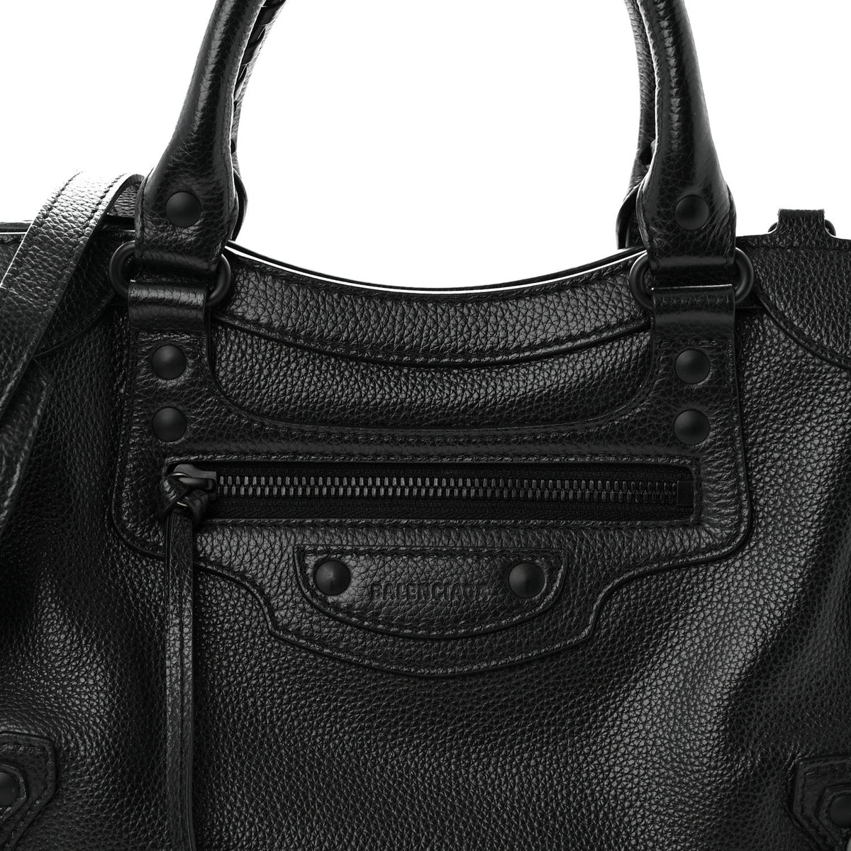 Grained Calfskin Neo Classic Black Hardware S City Black
