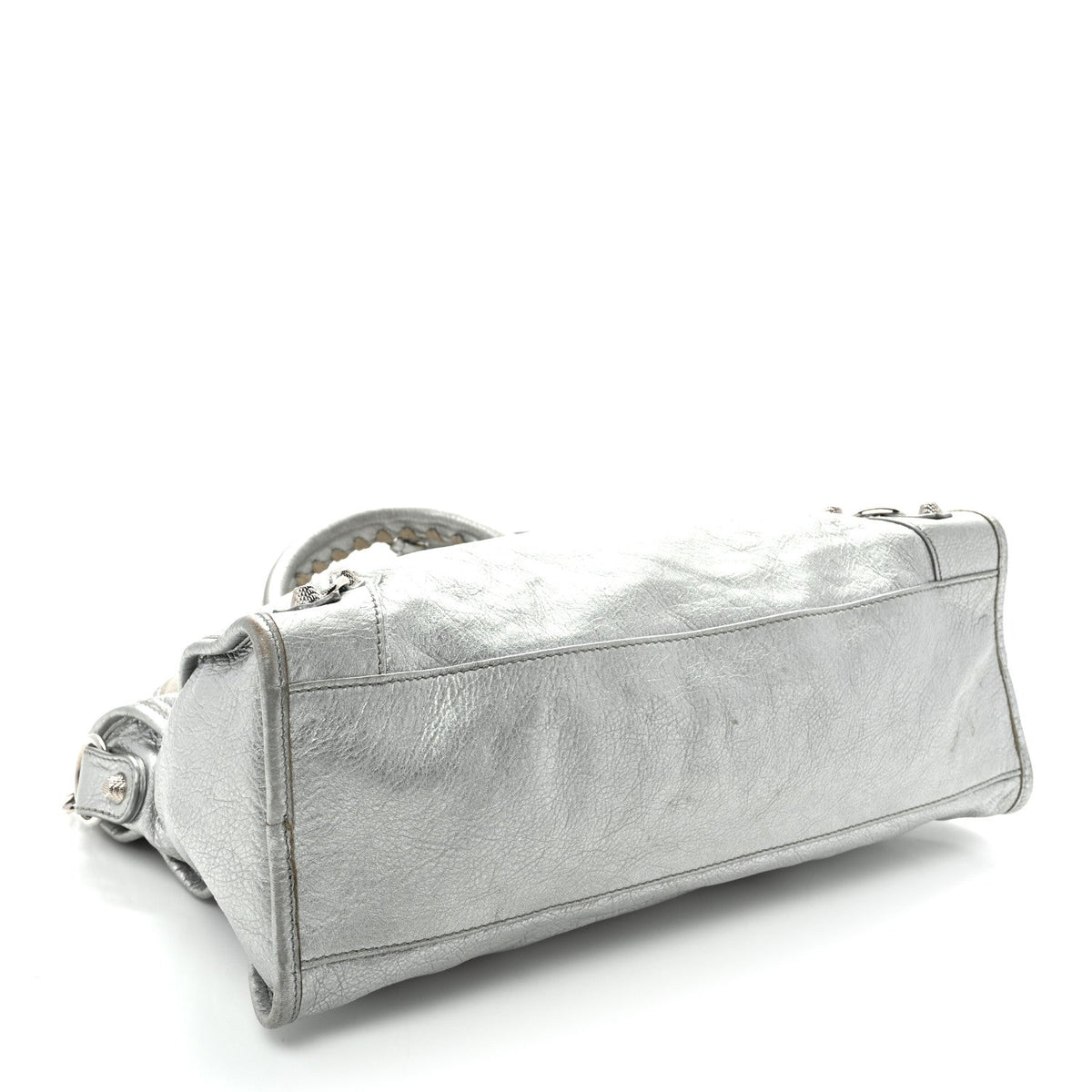 Metallic Agneau Giant 12 Silver Hardware City Gris Aluminum